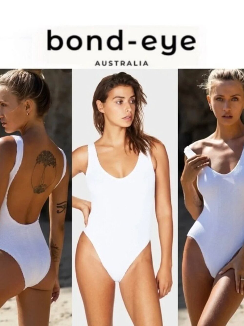 NWT Bond-Eye Mara One Piece Swimwear - Optic White ONE SIZE - NEW
